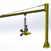 Jib Crane System Column-Shape Vacuum Lifter For Glass Handling