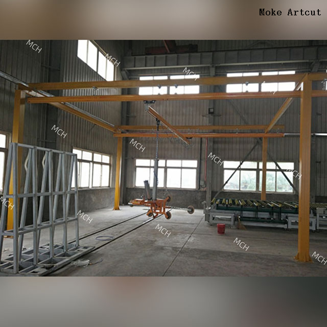 Railing Glass Vacuum Lifter Systerm with CE & SGS Certifications Porch-shaped Overhead Crane