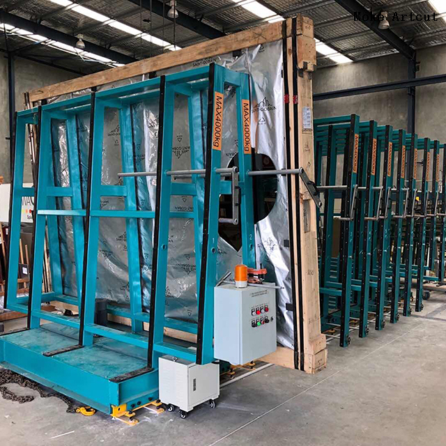 Mobile Glass Storage Rack