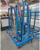 A Frame Glass Rack Trolley Letter A Shape Detachable Glass Storage and Transport Cart Rack