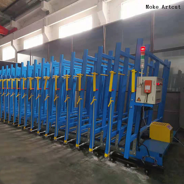 Mobile Glass Storage Rack